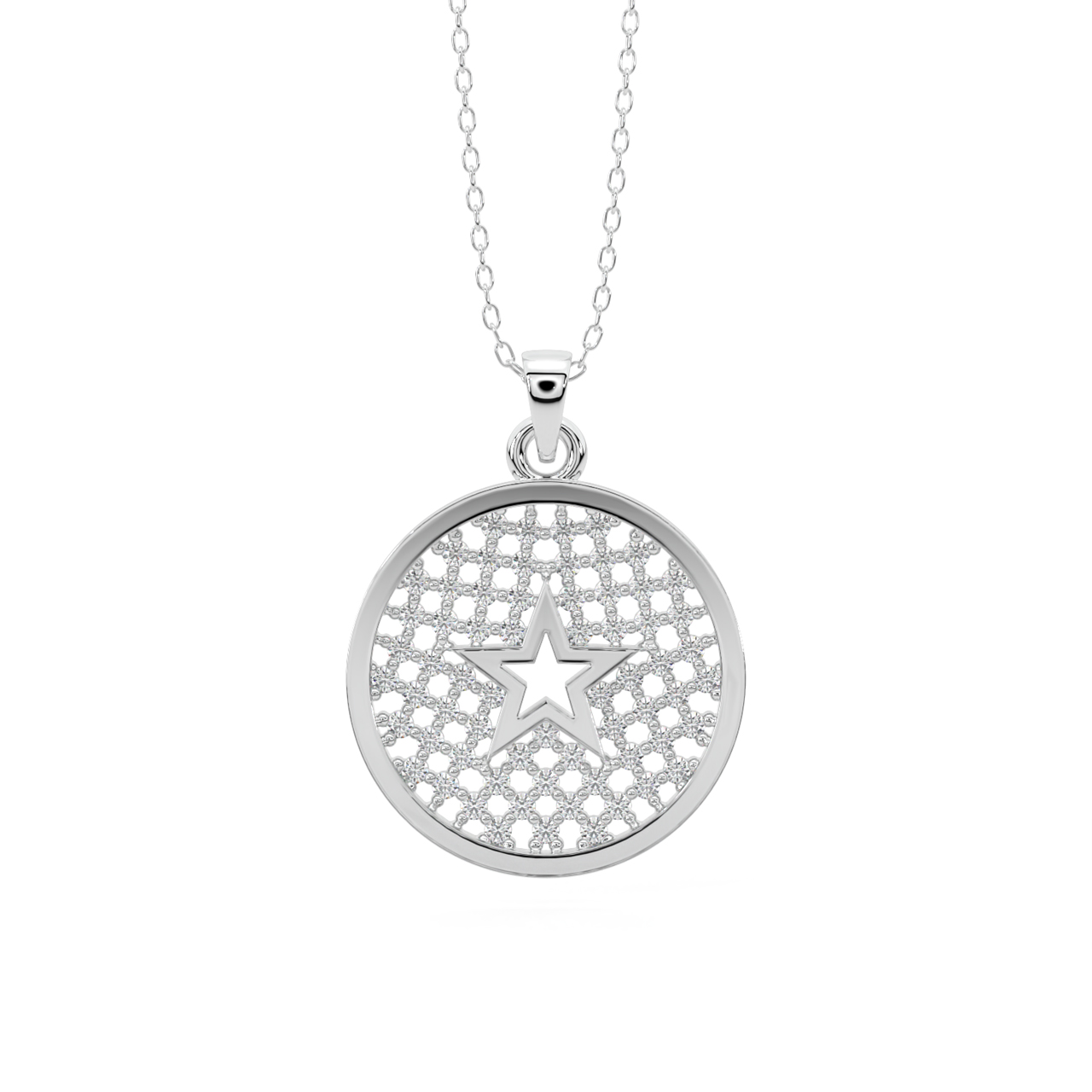 Charming Star Diamond Pendant